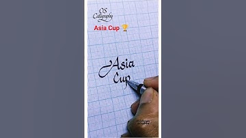 Aisa Cup 🏆 Calligraphy Handwriting #shorts #shortsfeed #calligraphy #handwriting #aisacup2025 #art