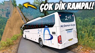 YOLCULAR PERİŞAN OLDU !!!  MERCEDES TOURISMO İLE DÜNYANIN EN DİK RAMPASINA TIRMANIYORUZ !  ETS 2