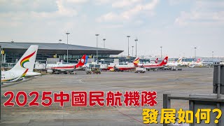What will the development of China's civil aviation fleet look like in 2025