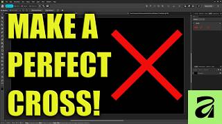 How to Draw a Perfect Cross Shape in Affinity (Quick &amp; Easy!)