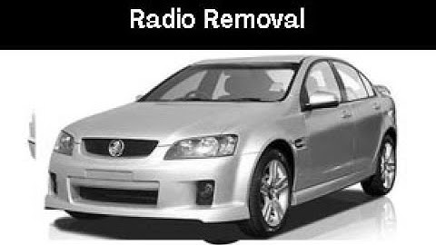 Holden Commodore VE (2006-2013) Radio Removal