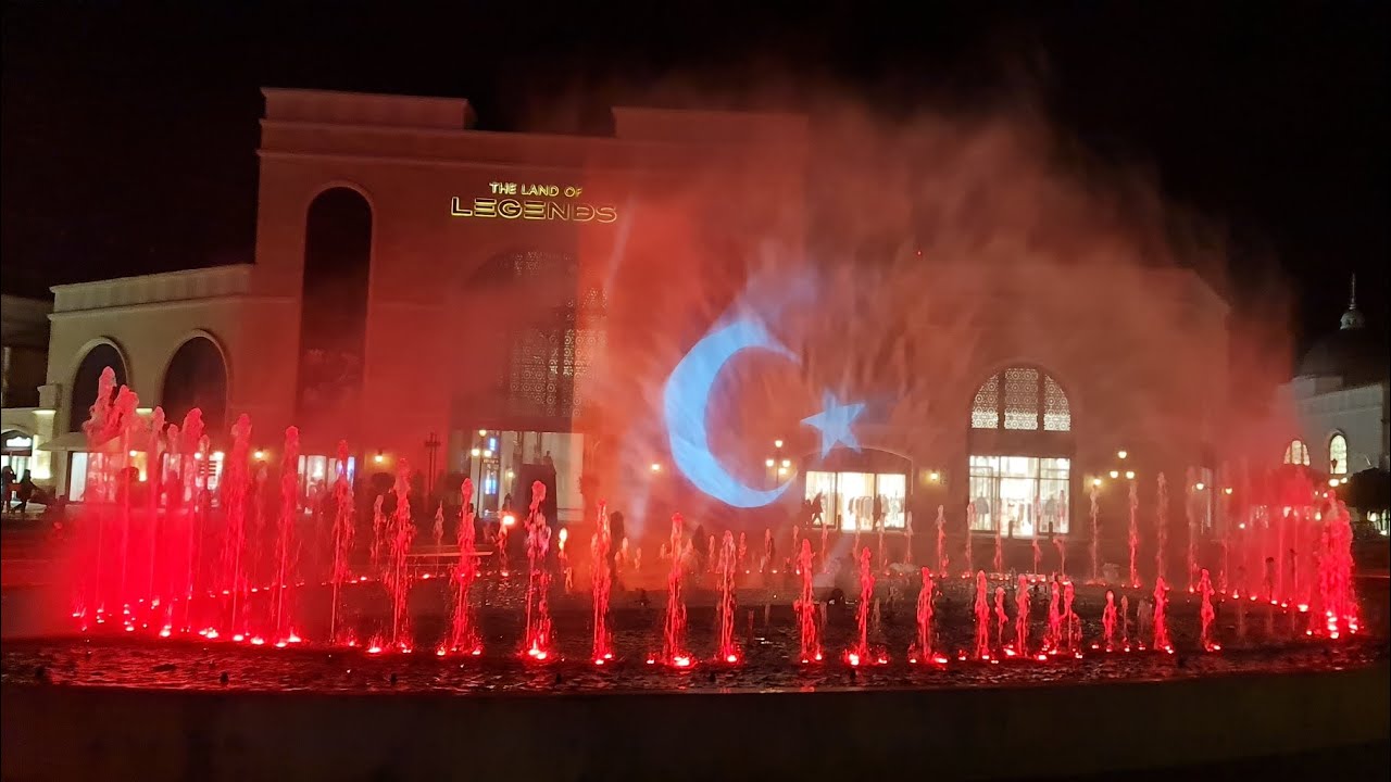 Fountain Show The Land of Legends Antalya Turkiye YouTube
