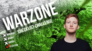 WARZONE CHECKLIST CHALLENGE : TV STATION (CALL OF DUTY MODERN WARFARE #WARZONE)