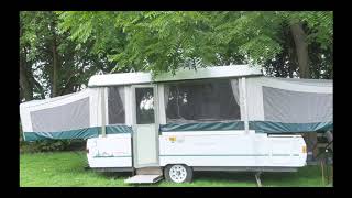 1998 Coleman Popup Camper walk around tour | Coleman pop-up camper