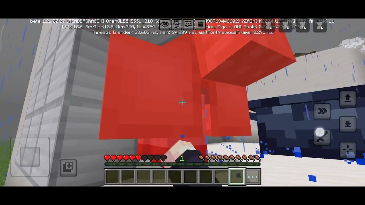 Trying to beat janitor and twin chef from little nightmare in minecraft