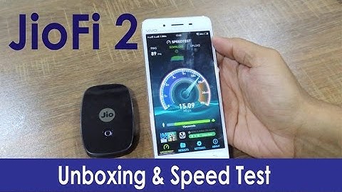 JioFi 2 Reliance Jio 4G Router Unboxing and Speed Test Review