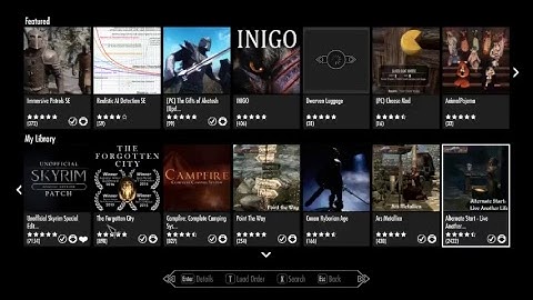 Skyrim SE – An Immersive Life– Day 0 - Immersive Mod List