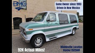 1991 Ford Econoline conversion van with 91k actual miles from New Mexico