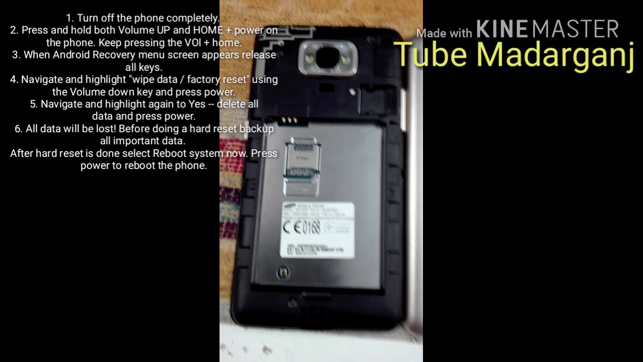 Samsung z4 hard reset 2017 YouTube