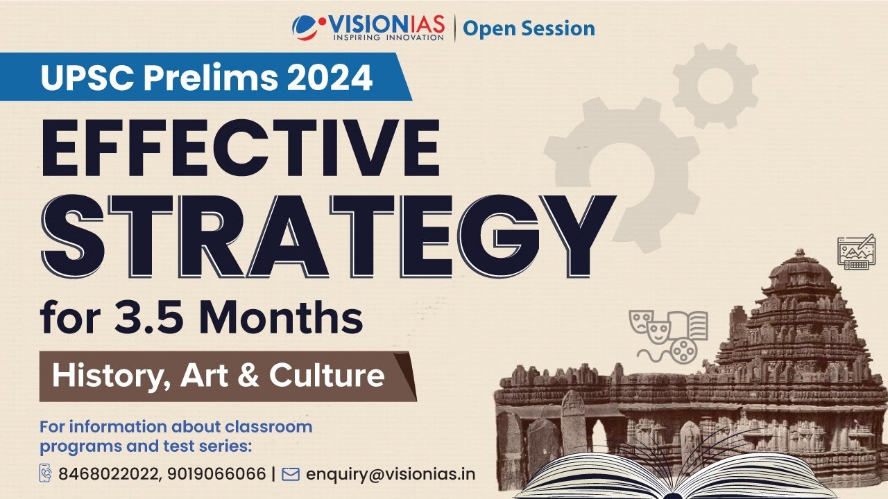 UPSC Prelims 2024 | Effective Strategy for 3.5 Months | History, Art ...