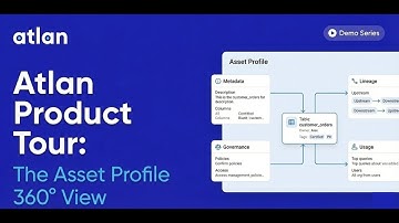 Atlan Product Tour: The Asset Profile 360° View