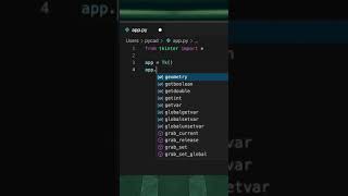 Put a text in a Tkinter GUI 👊 #shorts