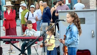 INCREDIBLY CUTE 8 Year Old violinist & 5 y.o. pianist AMAZED everyone!!