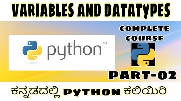 [kannada] variables and datatypes || part-02 - python full course || by script kiddie