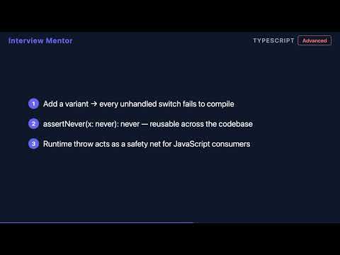 TypeScript Exhaustive Union Checking Explained