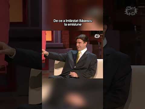 De ce a întârziat Băsescu la emisiune 🤯😂