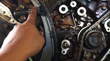 NISSAN 3.5 TIMING CHAIN MARKS SETUP AND MARK part1