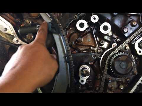 NISSAN 3.5 TIMING CHAIN MARKS SETUP AND MARK part1