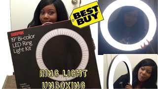 19” Sunpak LED Ring Light | UNBOXING