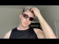 vintage shopping + gentle monster x moncler sunglasses try on haul