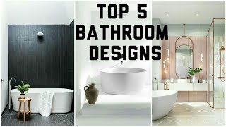 TOP 5 INTERIORS FOR YOUR BATHROOM ☺./INTERIOR DESIGN /TOP 5