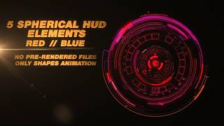 Best After Effects Template - Circular Hud Sci-fi Elements