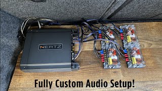 How to wire 8 door speakers to a 4 channel amp! (AudioPipe Crossovers)