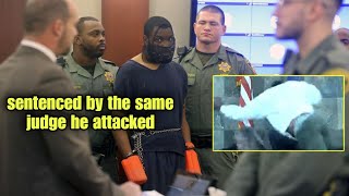 MAN WHO ATTACKED JUDGE gets SENTENCED