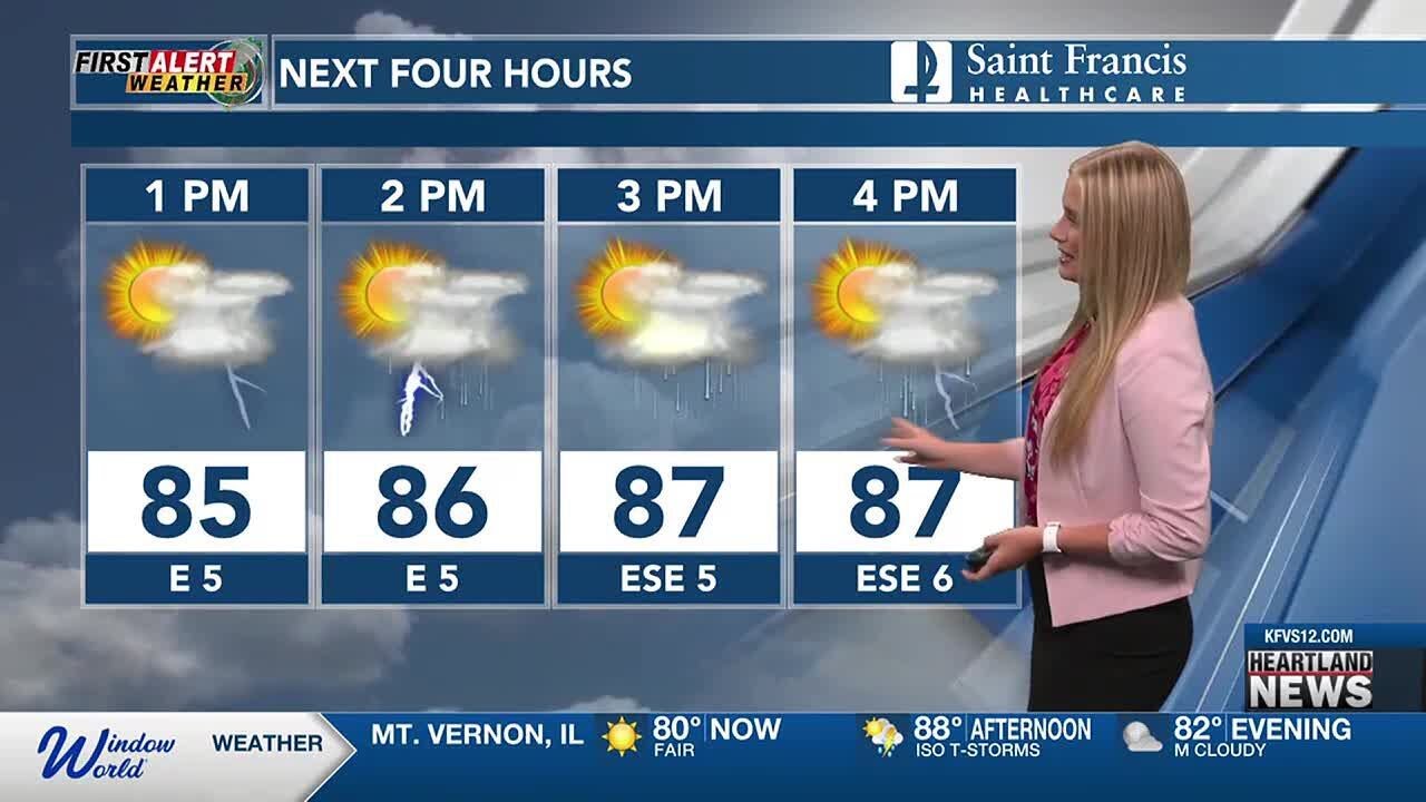 First Alert: Scattered showers, occasional storms through Sunday - YouTube