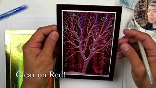 Stampscapes lab: WINTER LIGHTS (easy holographic holiday cards) intro