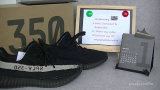 Giveaway!!!Adidas Yeezy Boost 350 V2 Black White From sneakeronfire.us