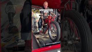 Wall Of Death Getting Ready! Deamon Drome at Goodwood! Indian motorbikes doing death defying stunts