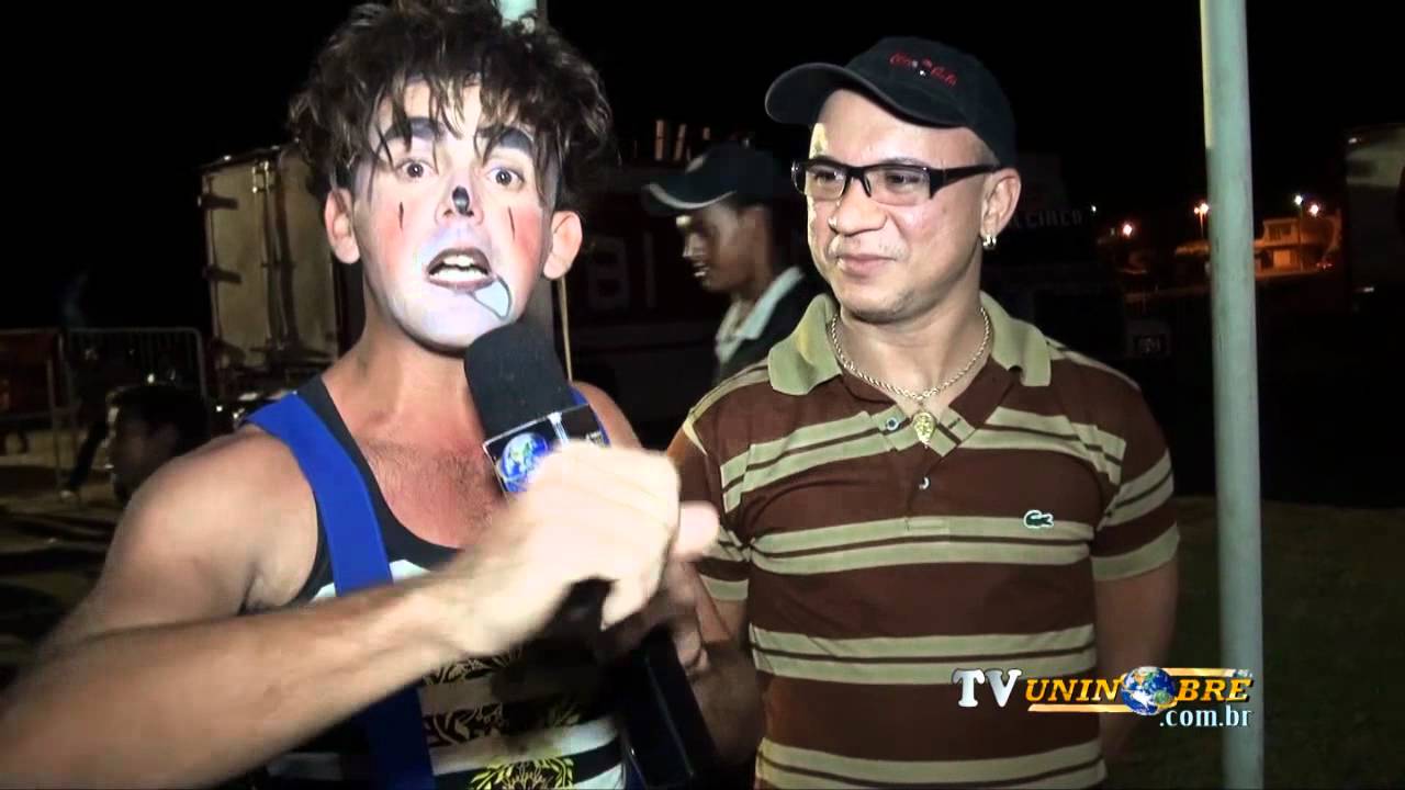 Palhaço Cheirosinho, repórter TV Uninobre