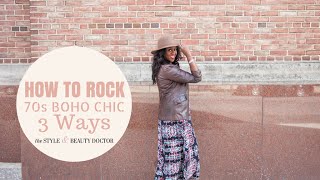 how to rock the 70s boho chic trend 3 ways