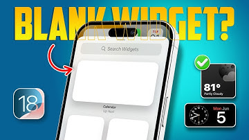 How To Solve Blank Widget Issue on iPhone | Fix Missing Widgets
