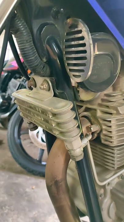 Oil cooler on Yamaha Scorpio #Yamaha #cooler