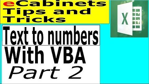 Convert numbers stored as text with excel vba Part2