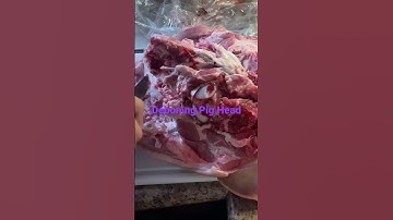 Deboning Pig Head