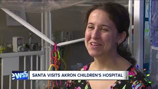 Santa brings Christmas cheer to Akron Children's Hospital