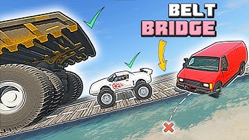 What vehicles can CROSS the BELT BRIDGE in BeamNG Drive