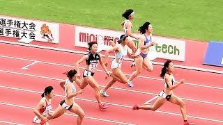 2016ジュニア陸上女子 100ｍ 予選2組 20161022