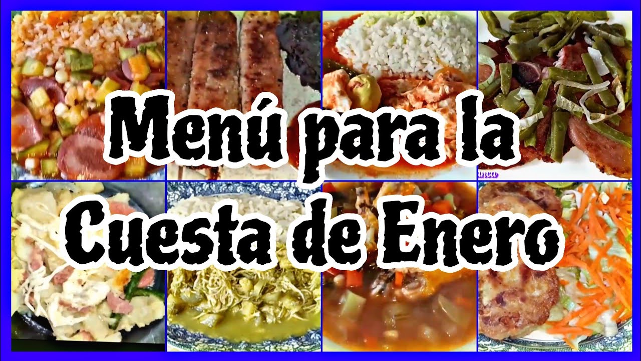 Menú Para La Cuesta De Enero Comidas Económicas (compilación de recetas) #viral #parati #fypシ