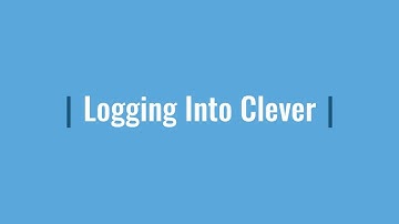 Logging Into Clever