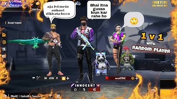 Random player challenge me 1v1 in FreeFire