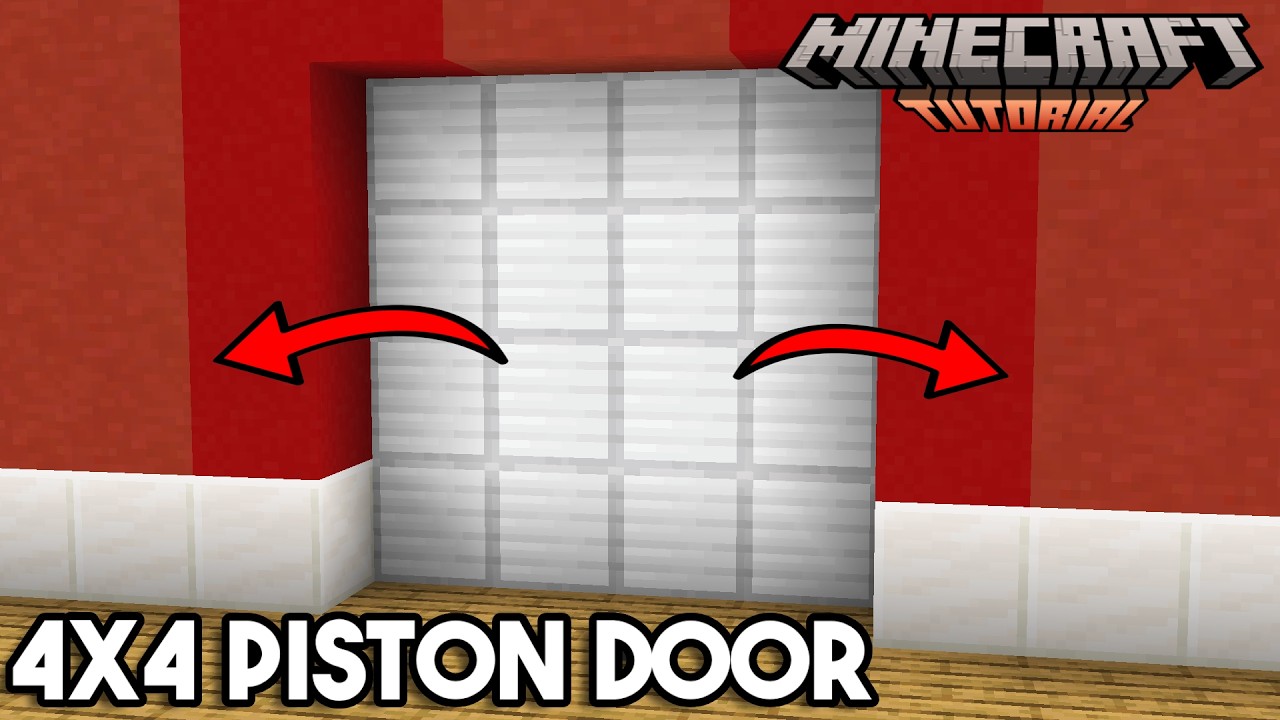 4x4 Sliding Door | Minecraft 26.3 Redstone Tutorial - YouTube