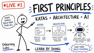 Unlearning Labs LIVE #1 — First Principles, Katas, Architecture & AI