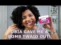 TWAID OUT USING OBIA NATURALS CURL ENHANCING CUSTARD | Moisture, Definition & Hold