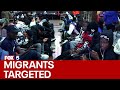 Protesters target migrants in Queens