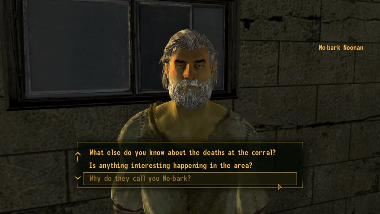 Fallout: New Vegas No Bark