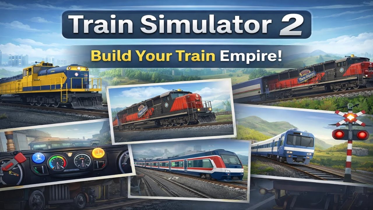 Train Simulator 2 🚆 Railway Sim Gameplay | 2D Train Driving Challenge ...